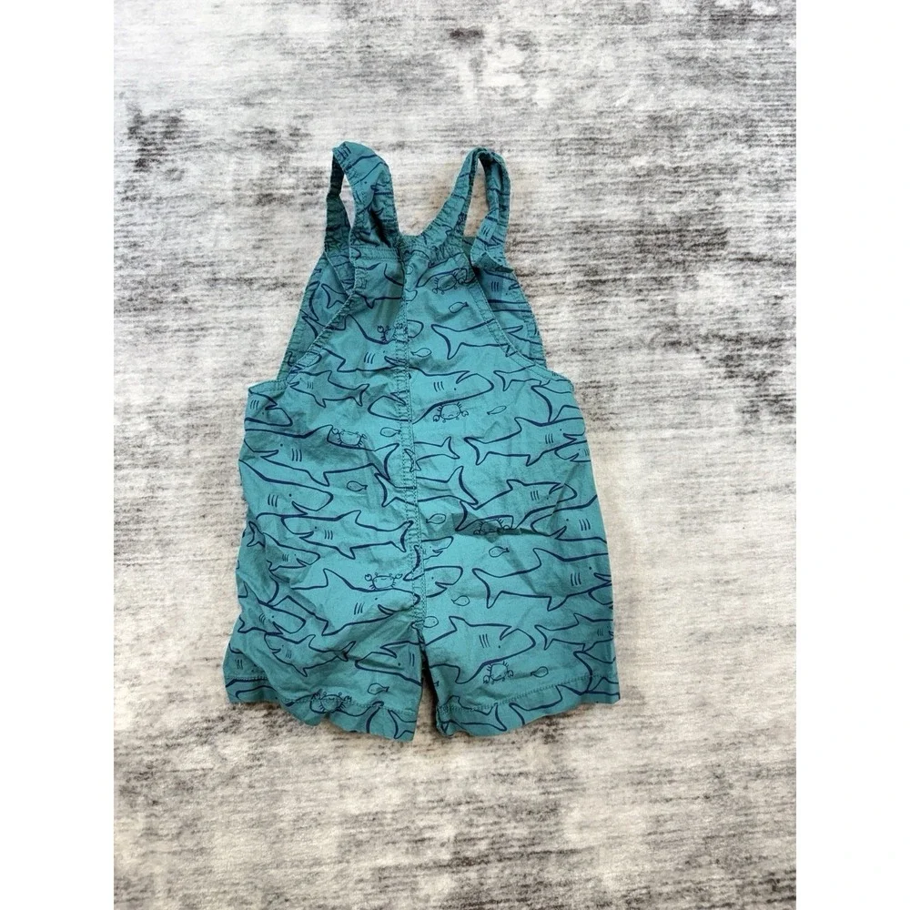 Carter's Baby's‎ Shark Overalls Size 9 Months